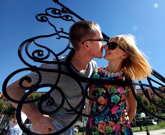 Открытие солнечных часов для влюбленных "Навеки вместе"