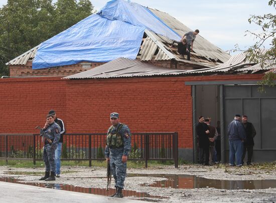 Взрыв у здания РОВД в Сунженском районе Чечни