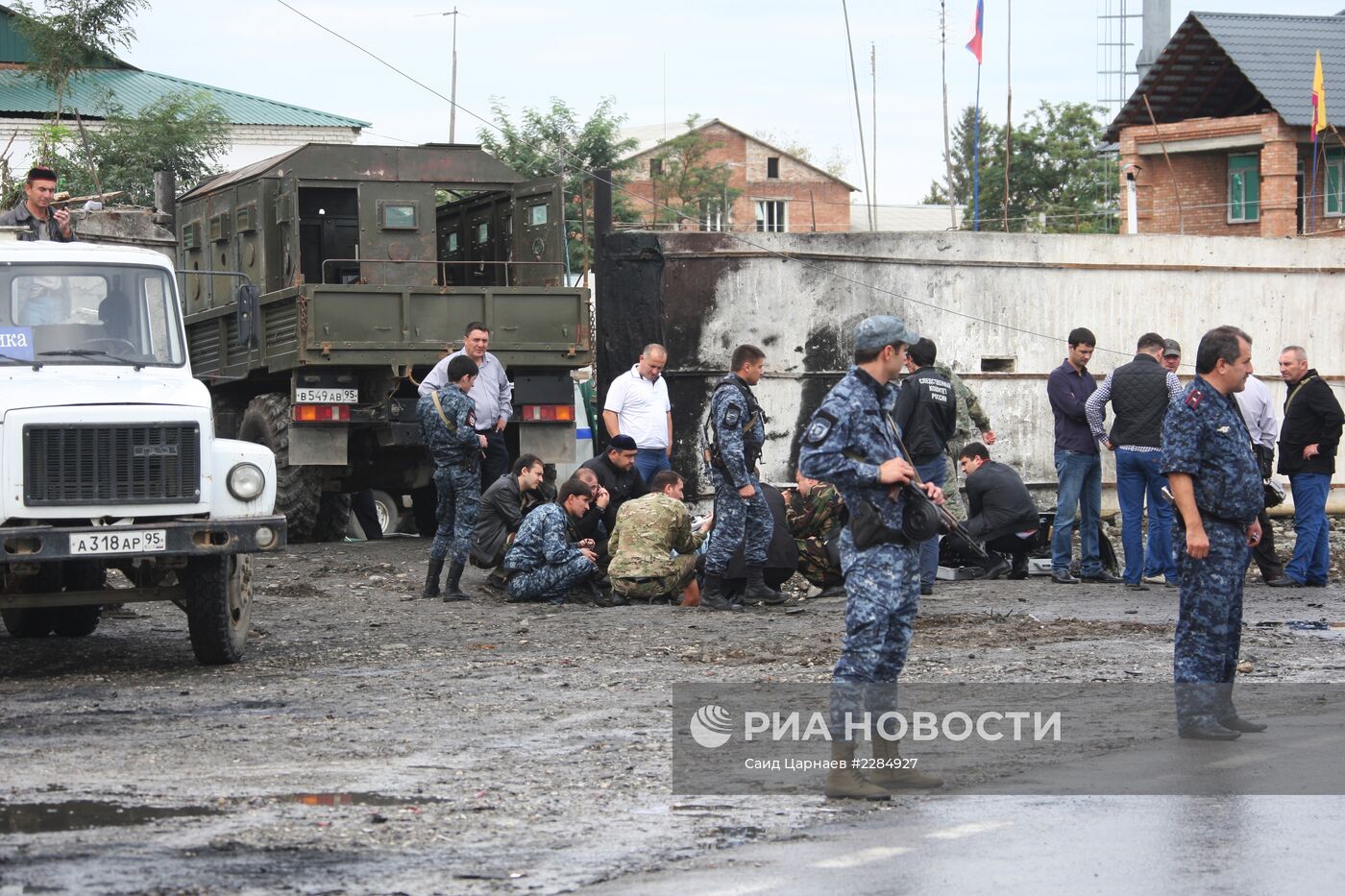 Взрыв у здания РОВД в Сунженском районе Чечни