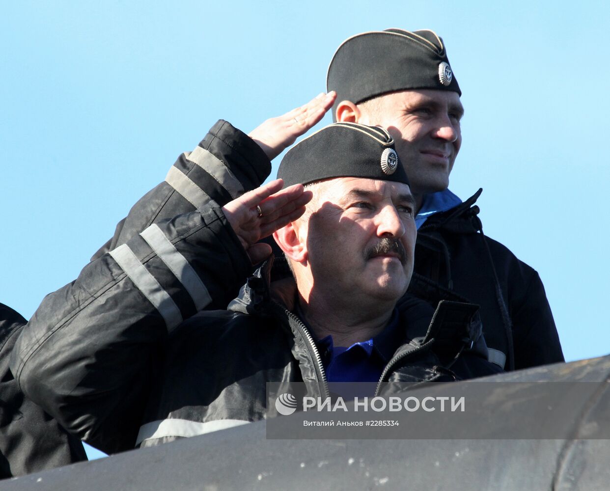 Встреча дизельной подводной лодки "Краснокаменск"