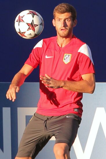 Футбол. Лига Чемпионов. Тренировка ФК "Атлетико"