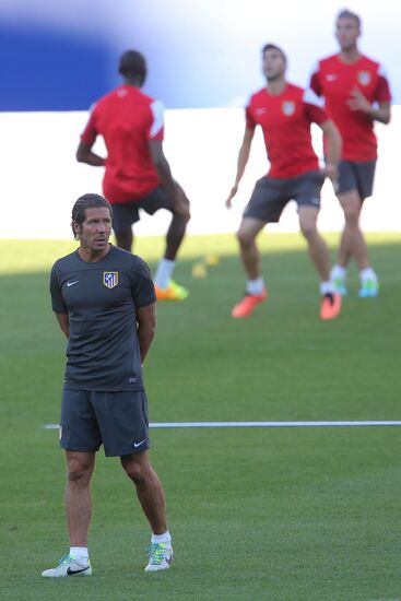 Футбол. Лига Чемпионов. Тренировка ФК "Атлетико"