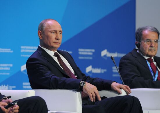 В.Путин на заседании дискуссионного клуба "Валдай"