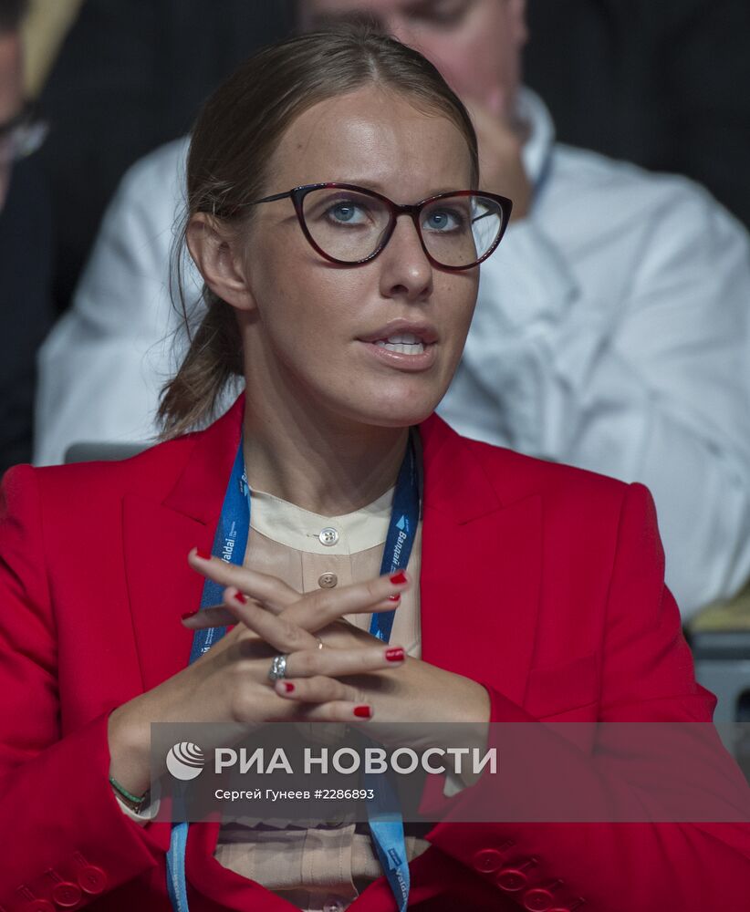 К.Собчак на заседании дискуссионного клуба "Валдай"