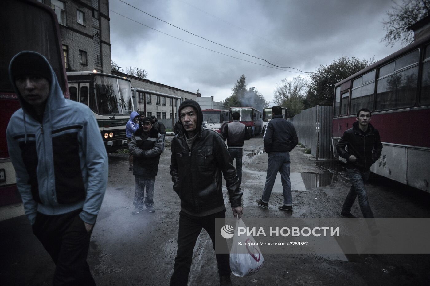 Рейд ФМС по выявлению нелегальных мигрантов в Москве