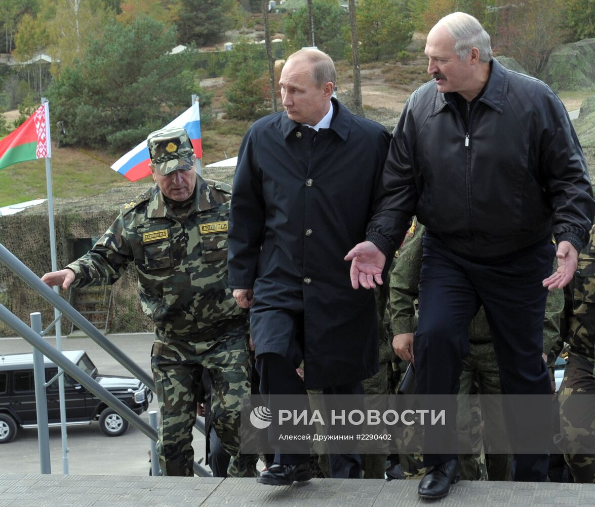 Рабочая поездка В.Путина в Белоруссию