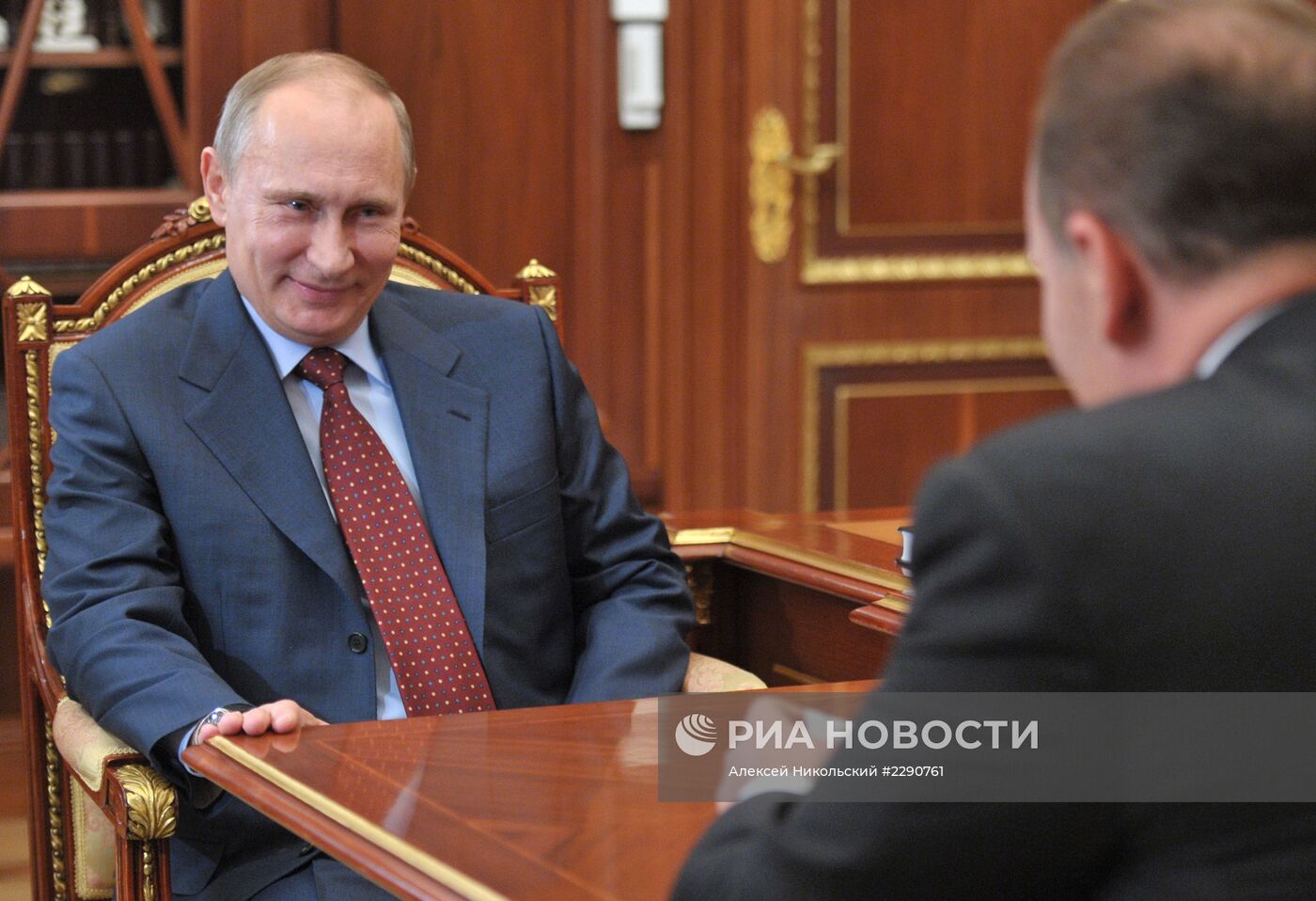 Встреча В.Путина с М.Менем в Кремле