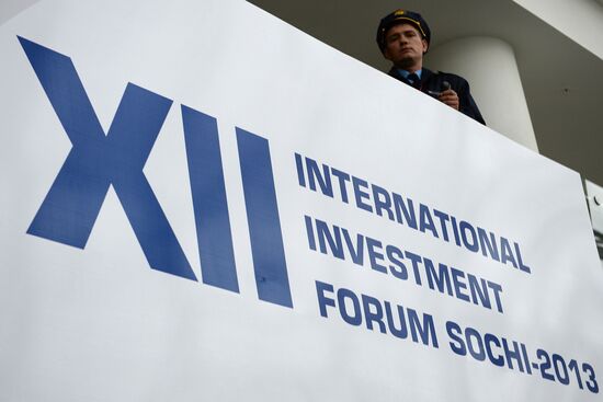 XII Международный Инвестиционный Форум "Сочи-2013". Второй день