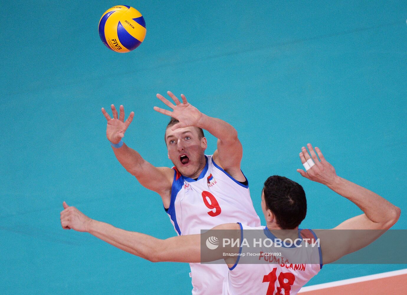Волейбол. Чемпионат Европы. Мужчины. Матч Сербия - Россия