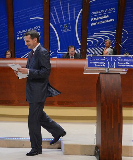 Визит председателя Госдумы РФ С.Нарышкина в Страсбург