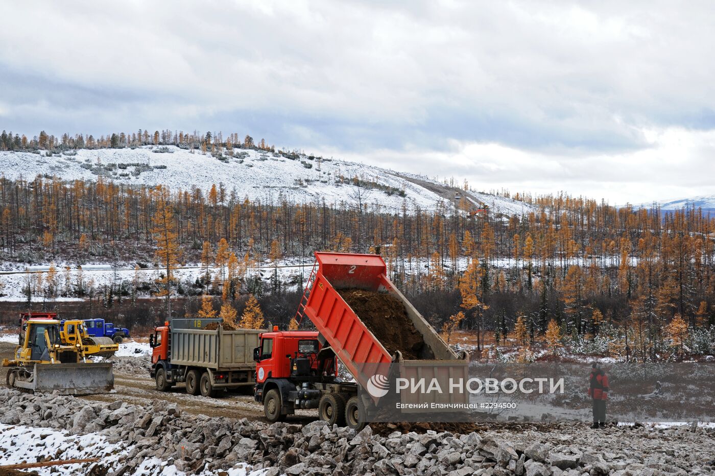 Строительство дороги в Олекминском районе Республика Саха (Якутия)