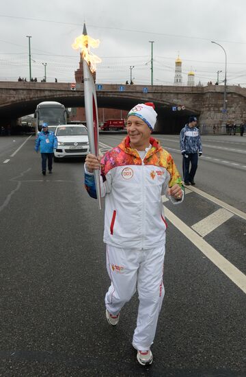 Эстафета Олимпийского огня. Москва. День 1