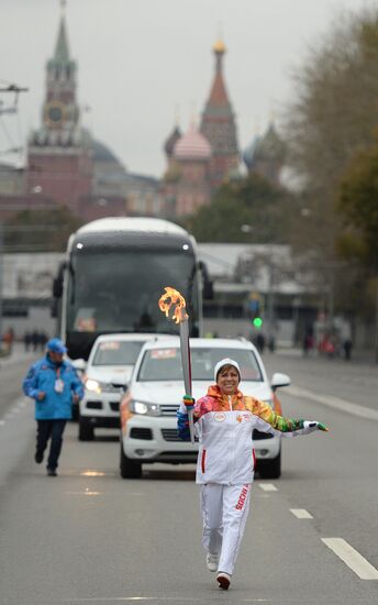 Эстафета Олимпийского огня. Москва. День 1