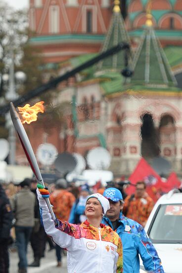 Эстафета Олимпийского огня. Москва. День 1