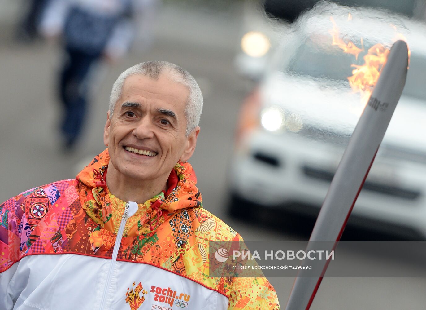 Эстафета Олимпийского огня. Москва. День 1