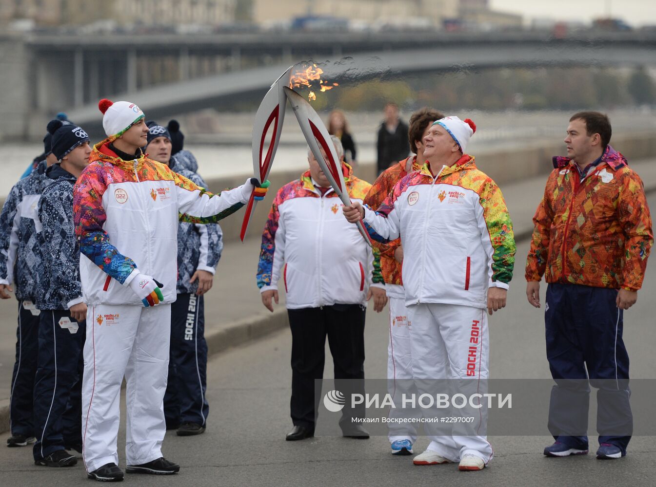 Эстафета Олимпийского огня. Москва. День 1