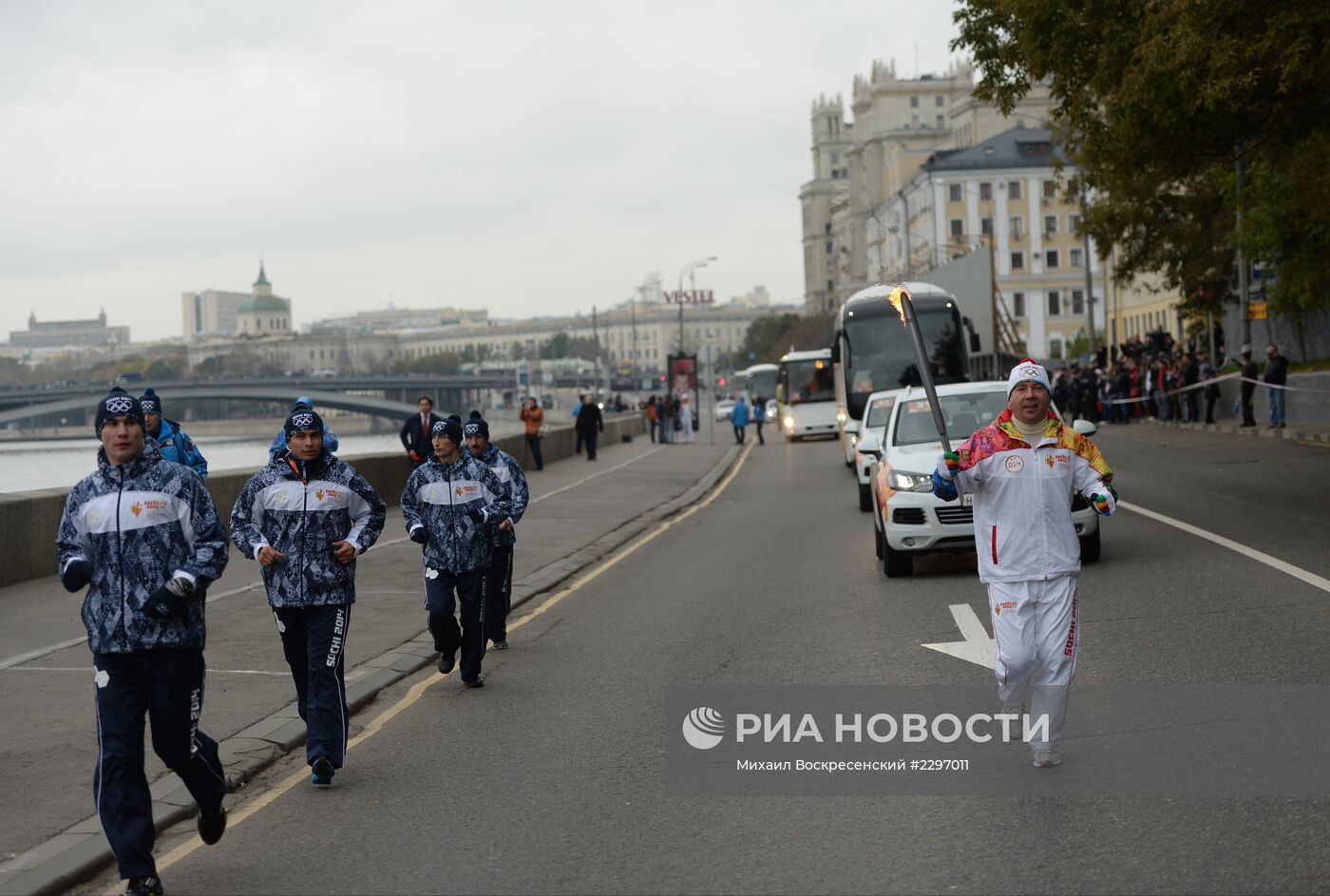 Эстафета Олимпийского огня. Москва. День 1