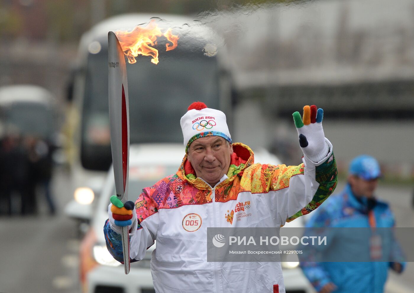 Эстафета Олимпийского огня. Москва. День 1