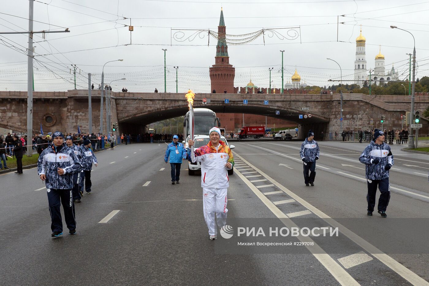 Эстафета Олимпийского огня. Москва. День 1