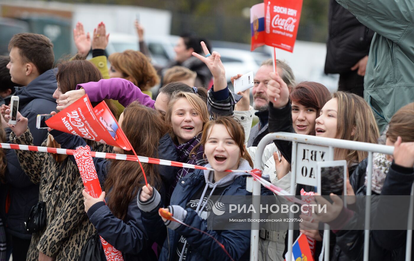 Эстафета Олимпийского огня. Москва. День 1