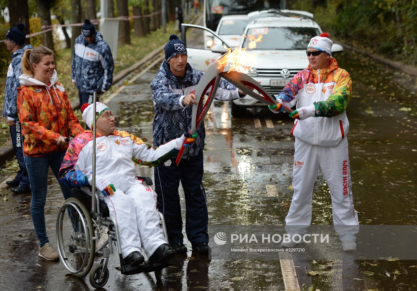 Эстафета Олимпийского огня. Москва. День 1