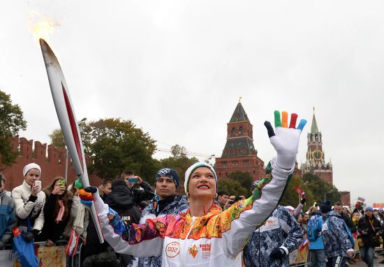 Эстафета Олимпийского огня. Москва. День 1