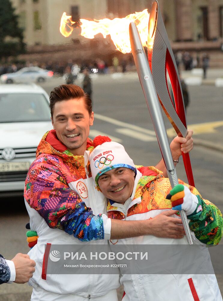 Эстафета Олимпийского огня. Москва. День 1