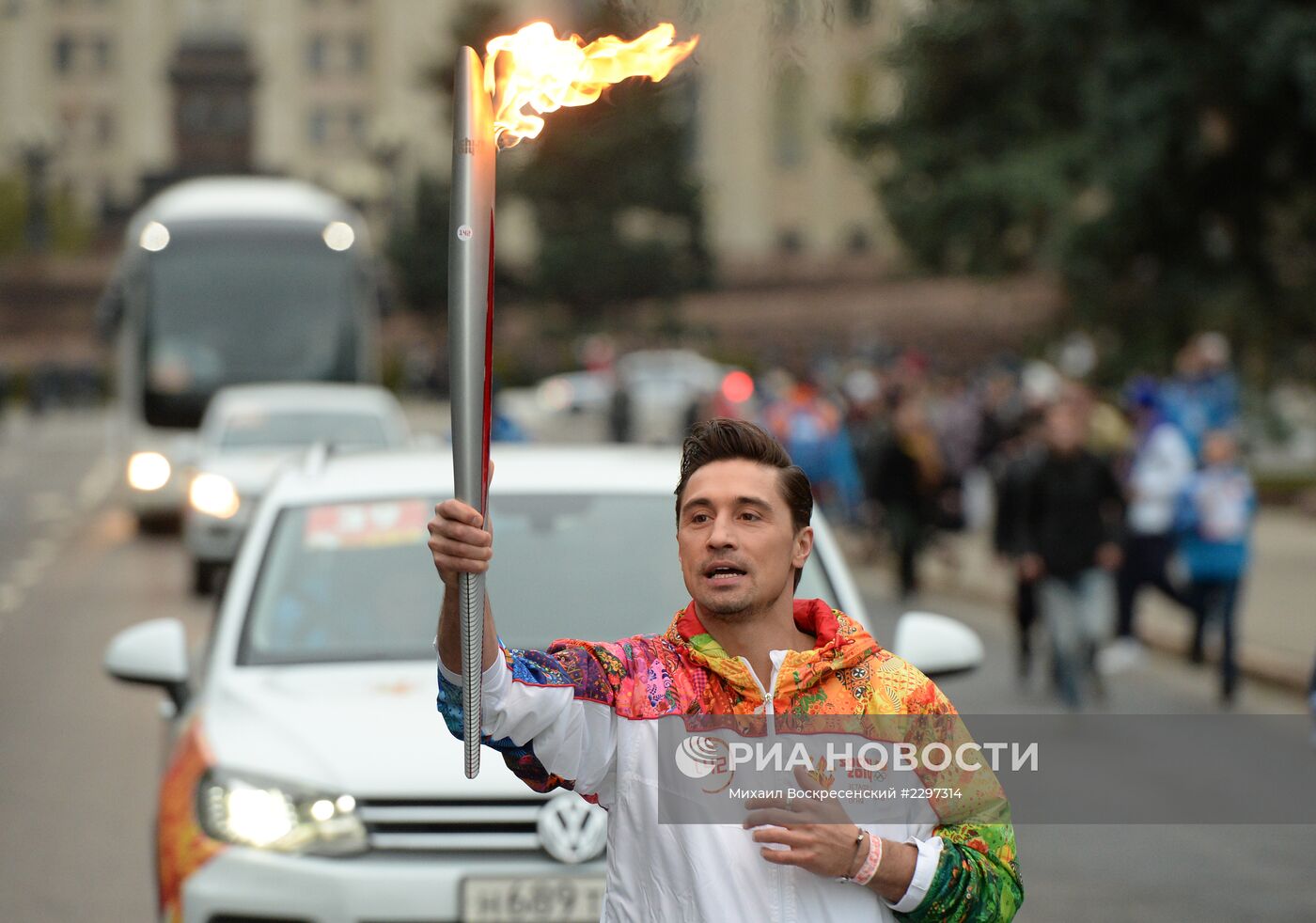 Эстафета Олимпийского огня. Москва. День 1