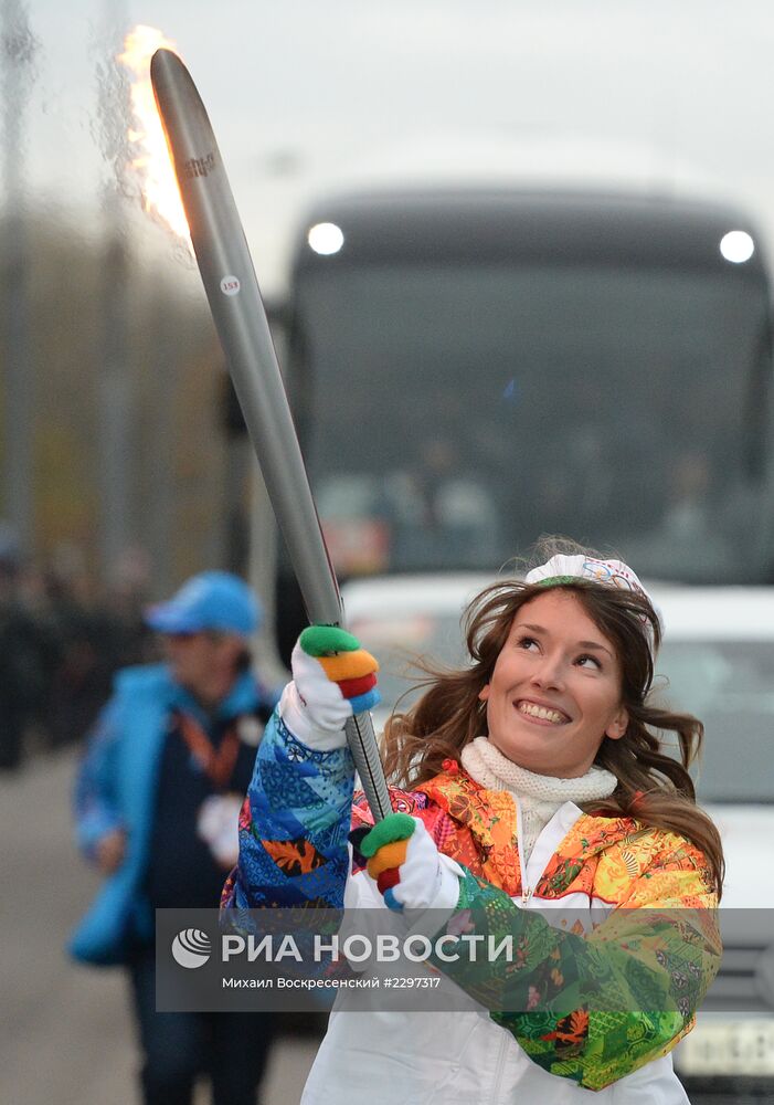 Эстафета Олимпийского огня. Москва. День 1