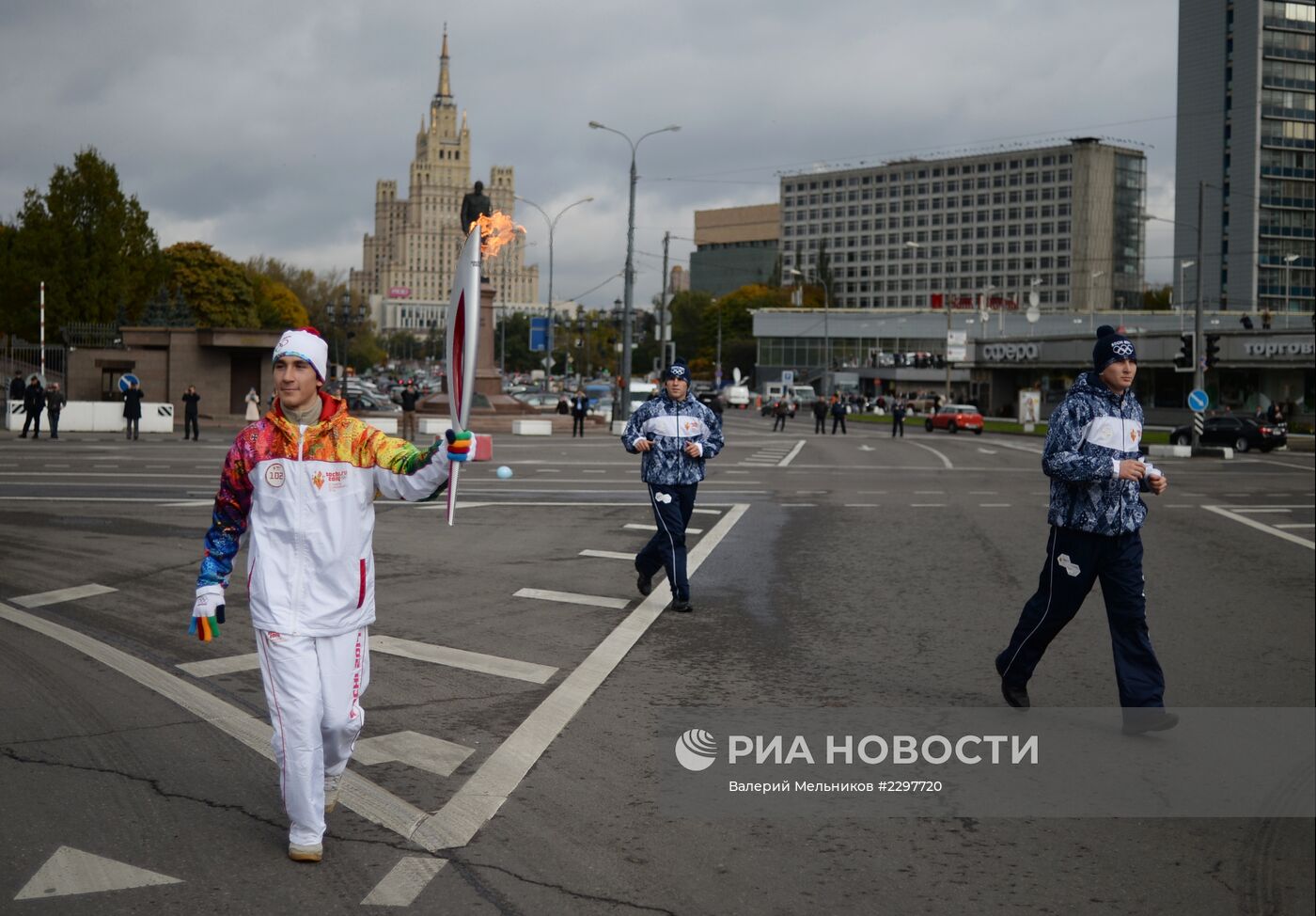 Эстафета Олимпийского огня. Москва. День 2