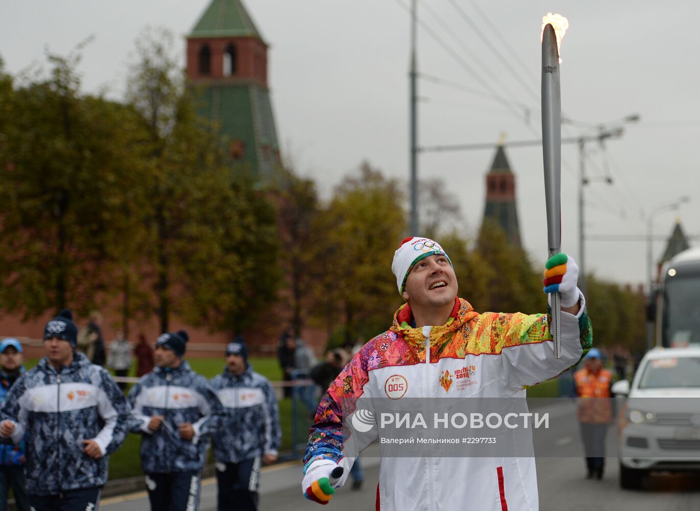 Эстафета Олимпийского огня. Москва. День 2