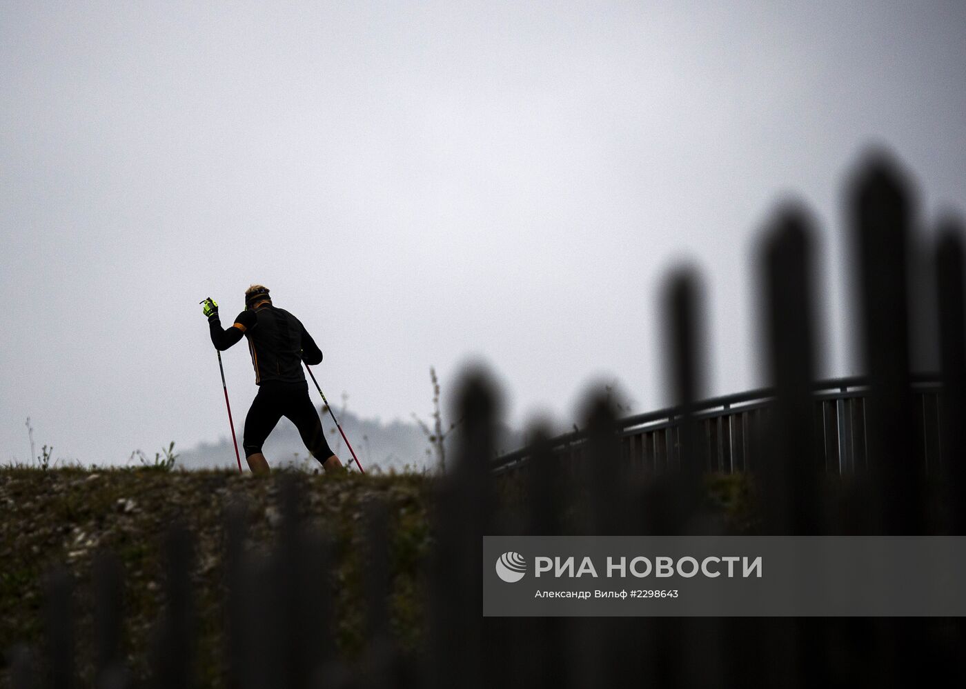 Тренировка женской сборной России по биатлону