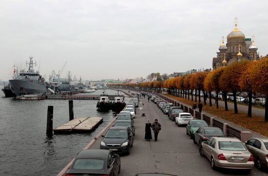 Корабли постоянной минно-тральной группы НАТО прибыли в Санкт-Петербург