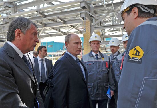Рабочая поездка В.Путина в Туапсе