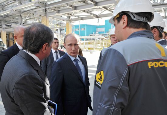 Рабочая поездка В.Путина в Туапсе