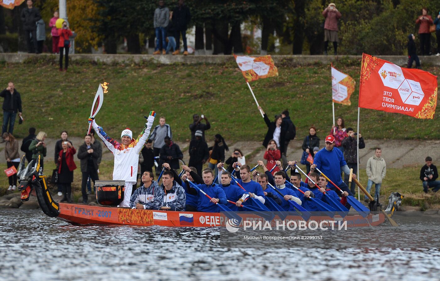Эстафета Олимпийского огня. Тверская область