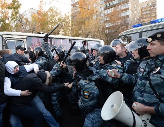 Беспорядки в московском районе Бирюлево