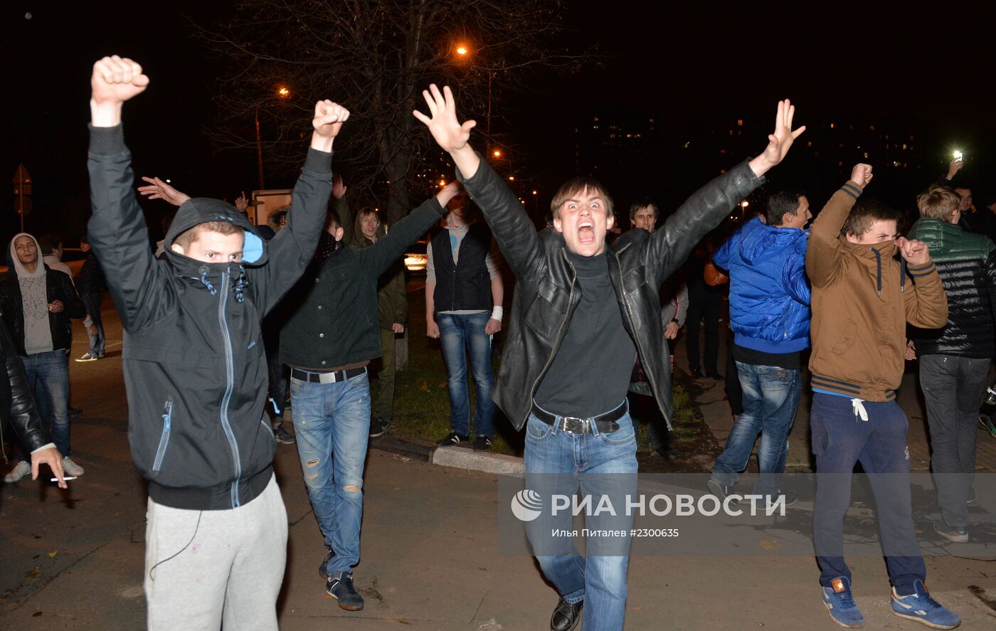 Беспорядки в московском районе Бирюлево