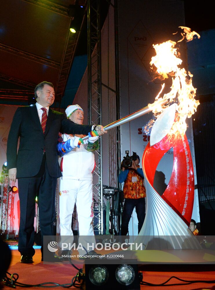 Эстафета Олимпийского огня. Калуга
