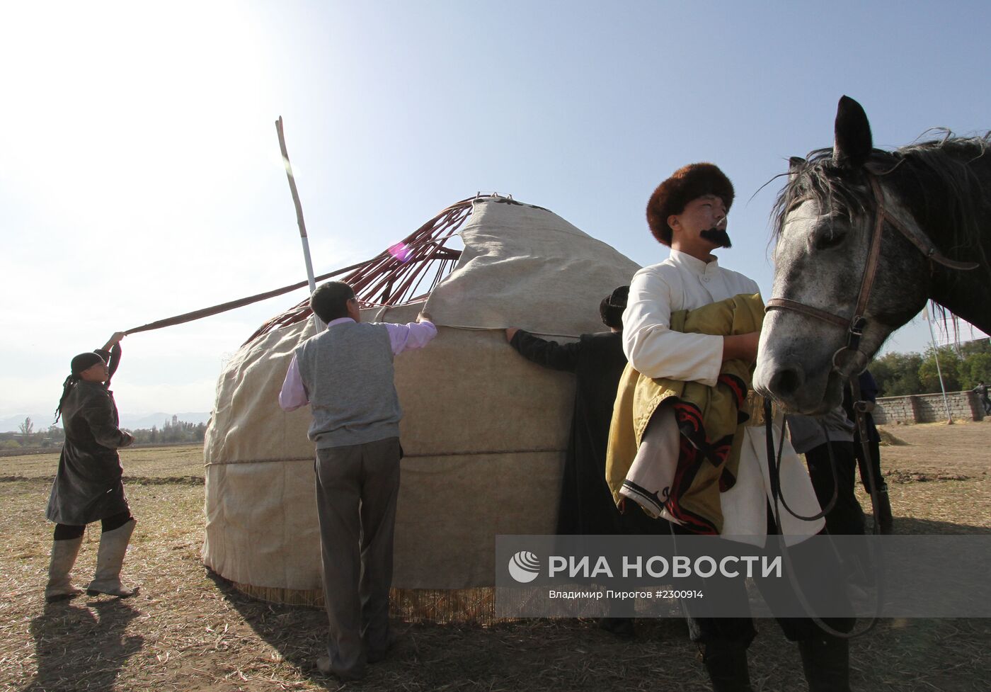 Подготовка к празднованию Курбан-Байрам в Киргизии