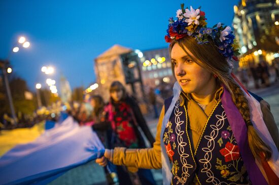 Марш в честь дня образования Украинской Повстанческой армии прошел в Киеве