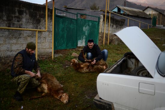 Празднование Курбан-байрама в Чечне