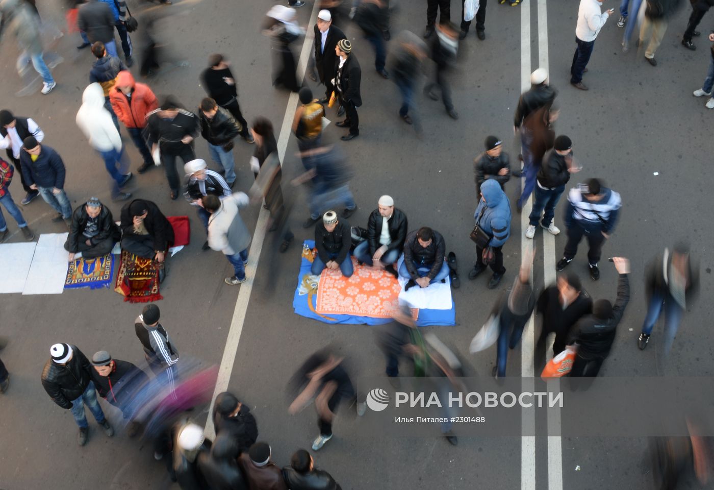 Празднование Курбан-байрама в Москве