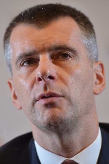 Пресс-конференция Михаила Прохорова