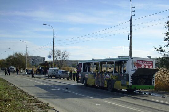 Взрыв пассажирского автобуса в Волгограде