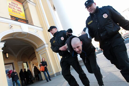 Акции националистов в Санкт-Петебурге