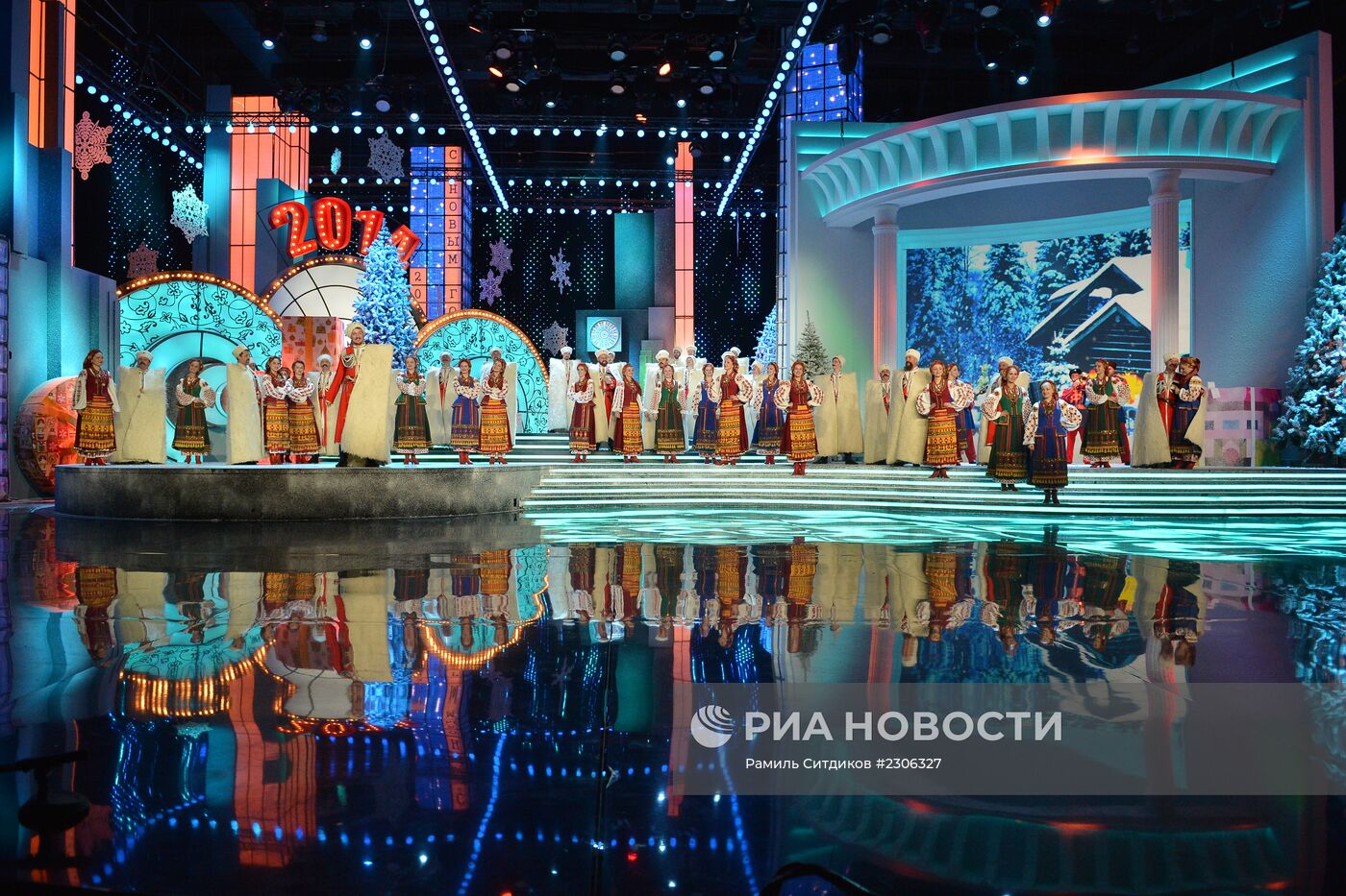 Съемки Новогодней программы телеканала "Культура"