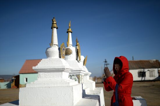 Буддийский монастырский комплекс Иволгинский дацан в Бурятии