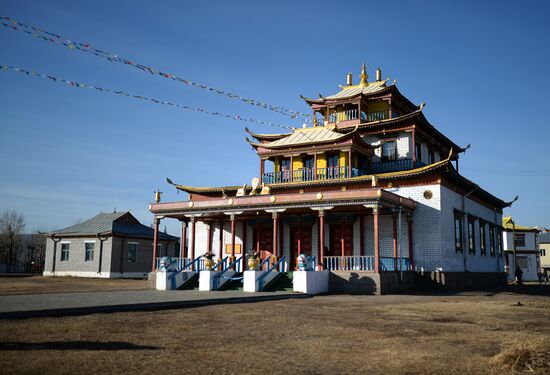 Буддийский монастырский комплекс Иволгинский дацан в Бурятии