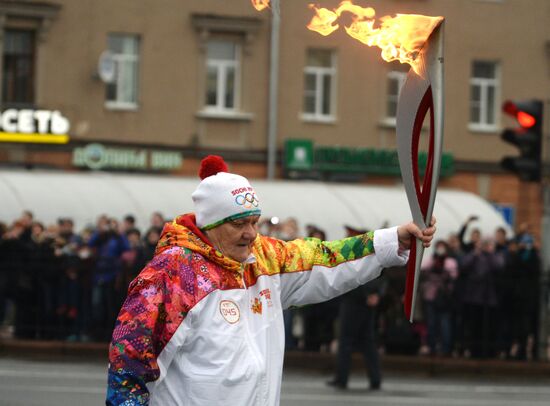 Эстафета Олимпийского огня. Великий Новгород